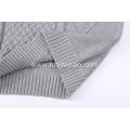 Men's Knitted Cable Front Shawl Collar Pullover